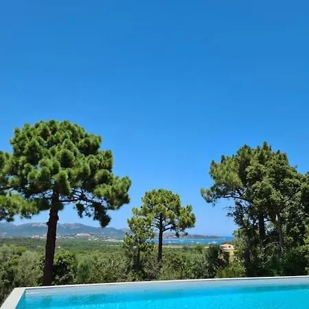 Privee-piscine-vue Mer-pinarello-cirindinu * Zonza