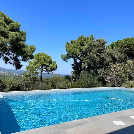 Privee-piscine-vue Mer-pinarello-cirindinu * Zonza