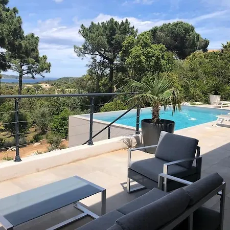 Villa Privee-piscine-vue Mer-pinarello-cirindinu Zonza