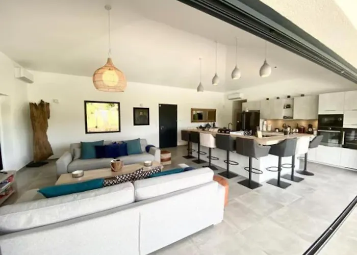 Privee-piscine-vue Mer-pinarello-cirindinu * Zonza